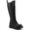 Buty zimowe NAGABA sznurowane w rockowym stylu ze skóry