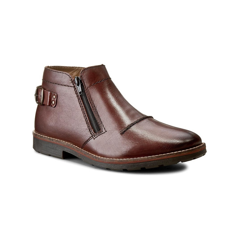 Buty zimowe Rieker ze skóry w stylu casual