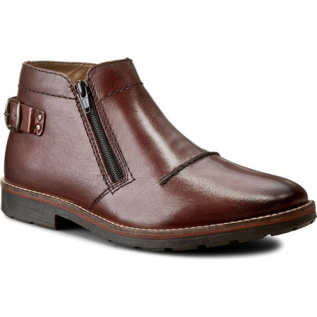Buty zimowe Rieker ze skóry w stylu casual