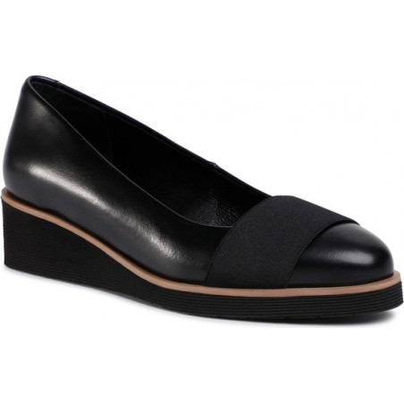 Czarne baleriny eobuwie.pl w stylu casual