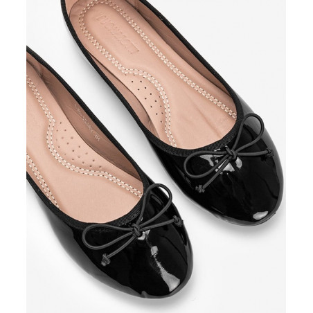 Czarne baleriny Gemre.com.pl w stylu casual