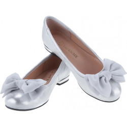 Baleriny Lafemmeshoes z płaską podeszwą ze skóry w stylu casual