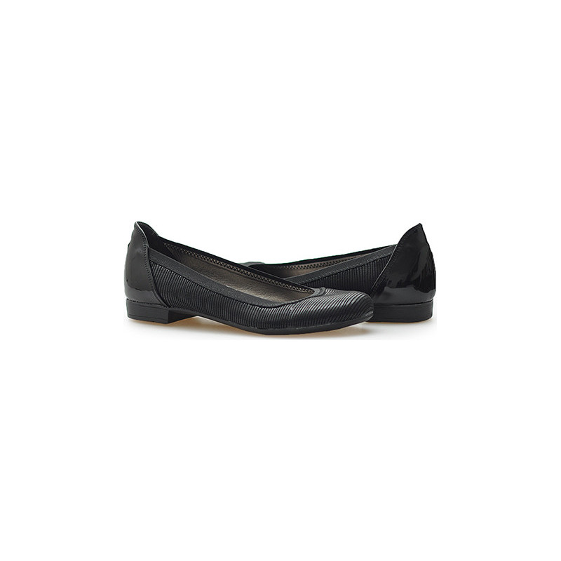 Czarne baleriny Marko-but w stylu casual