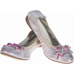 Baleriny Lafemmeshoes ze skóry w stylu casual