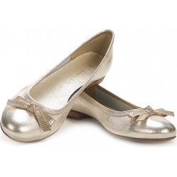 Baleriny Lafemmeshoes ze skóry z płaską podeszwą
