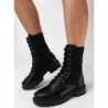 Czarne botki born2be w stylu casual