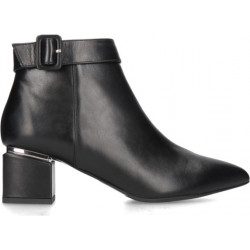 Czarne botki Conhpol na zamek