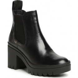 Czarne botki eobuwie.pl na obcasie
