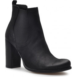 Czarne botki Fabio Fabrizi na obcasie