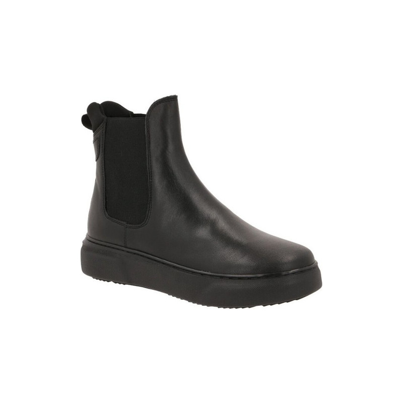 Czarne botki Gant w stylu casual ze skóry