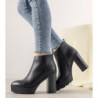 Czarne botki Gemre.com.pl na obcasie