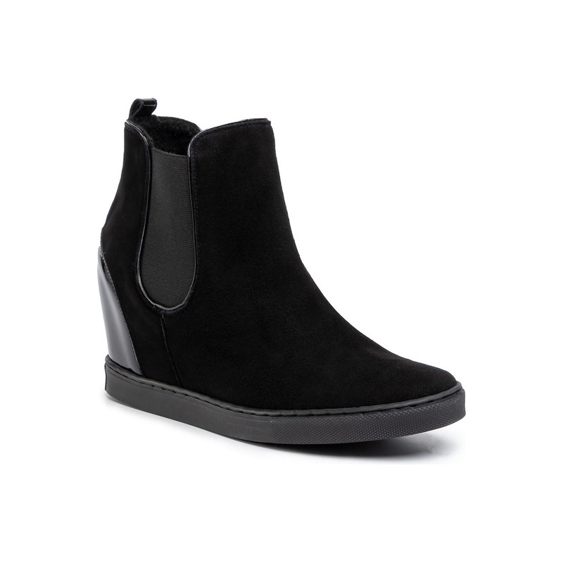 Czarne botki Gino Rossi w stylu casual