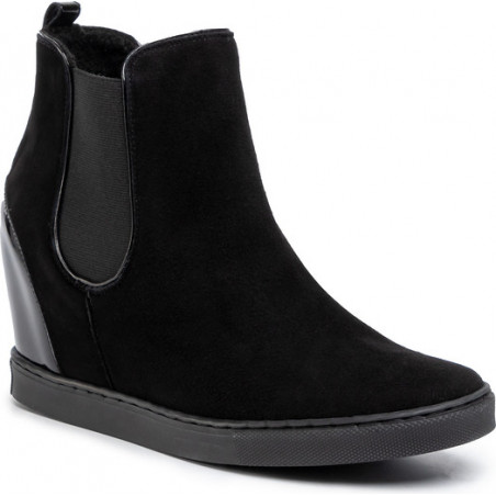 Czarne botki Gino Rossi w stylu casual