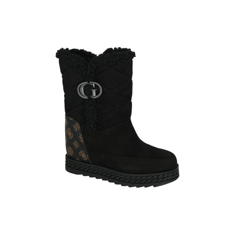 Czarne botki Guess na zamek w stylu casual