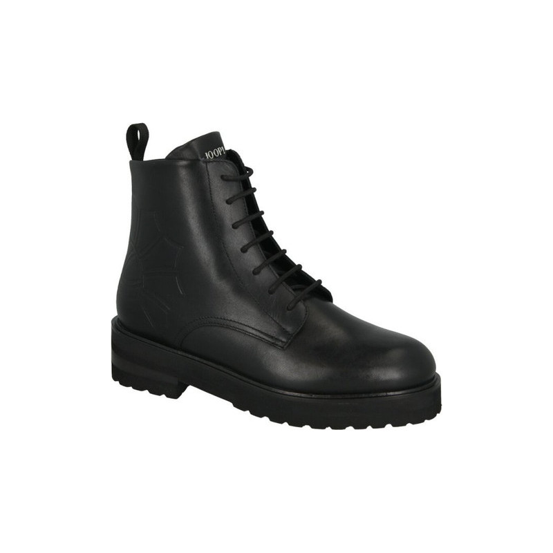 Czarne botki Joop! w stylu casual ze skóry