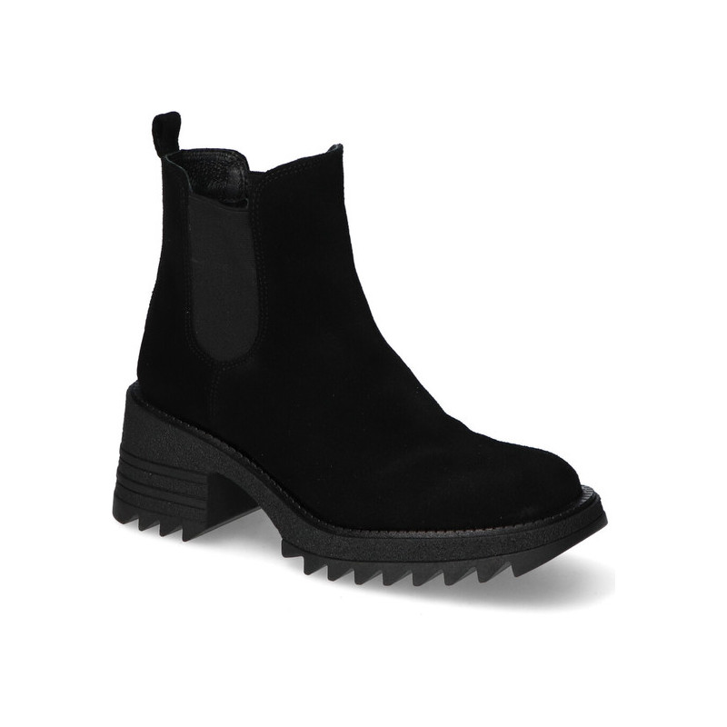 Czarne botki Karino z zamszu w stylu casual