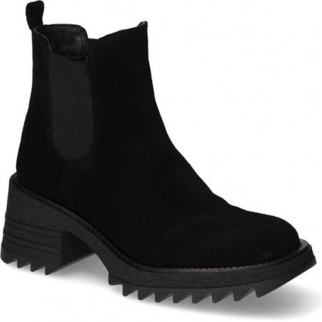 Czarne botki Karino z zamszu w stylu casual