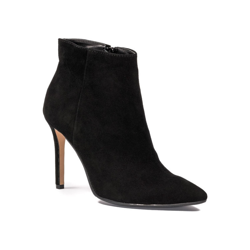 Czarne botki Nescior na zamek