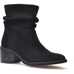 Czarne botki Nessi z zamszu