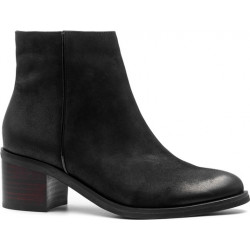 Czarne botki Neścior na słupku w stylu klasycznym