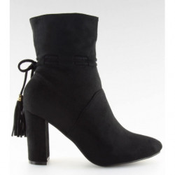 Czarne botki Obuwie Damskie