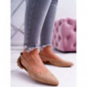 Baleriny Lu Boo z płaską podeszwą z zamszu w stylu casual