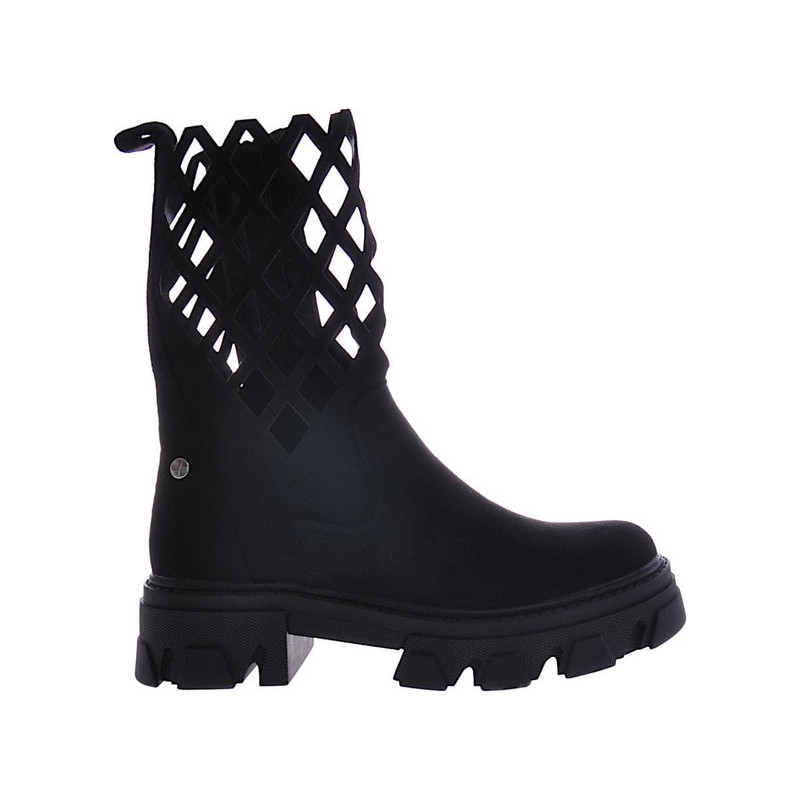 Czarne botki Pantofelek24 na obcasie w stylu casual