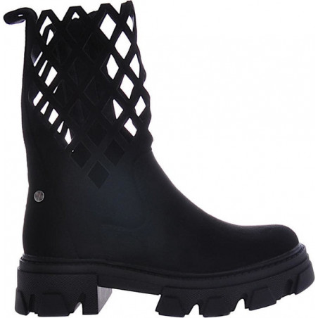 Czarne botki Pantofelek24 na obcasie w stylu casual