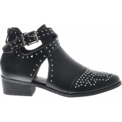 Czarne botki Pantofelek24 sznurowane