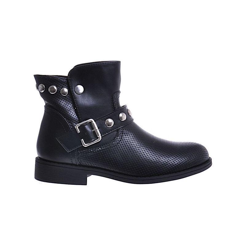 Czarne botki Pantofelek24 w stylu casual