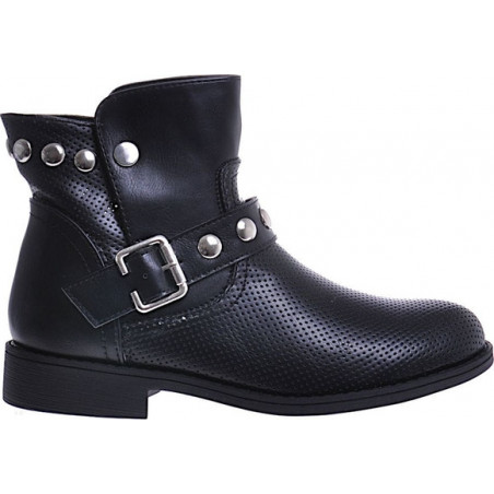 Czarne botki Pantofelek24 w stylu casual