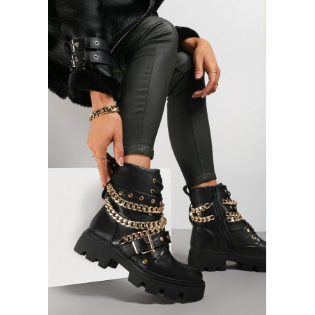 Czarne botki Renee w stylu casual