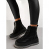 Czarne botki Renee w stylu casual na platformie