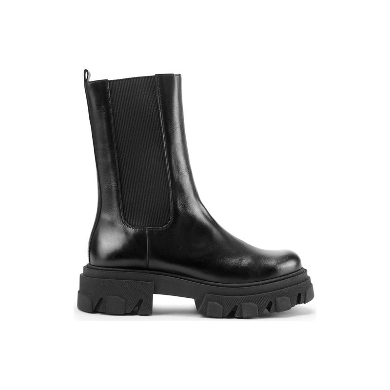 Czarne botki Wittchen z zamszu w stylu casual