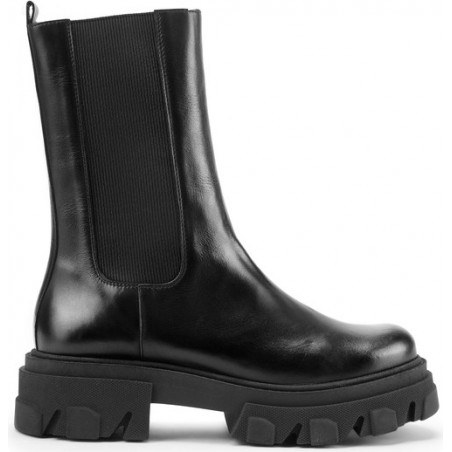 Czarne botki Wittchen z zamszu w stylu casual