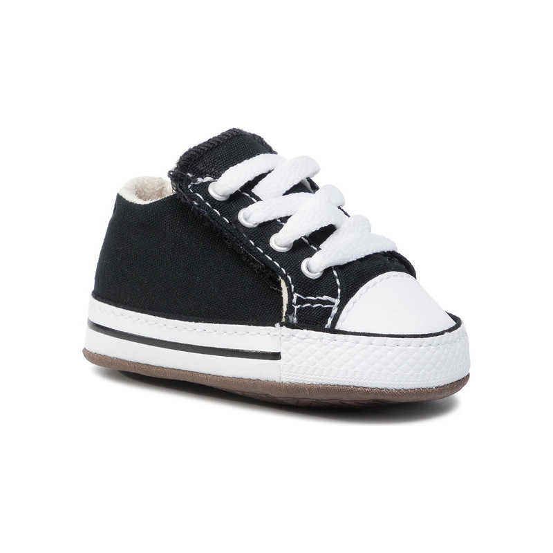 Czarne buciki niemowlęce Converse sznurowane