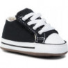 Czarne buciki niemowlęce Converse sznurowane