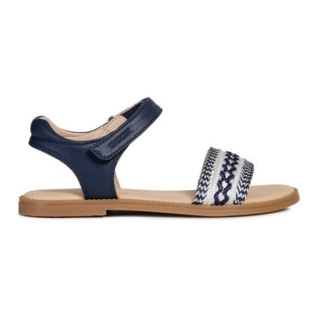Czarne buty dziecięce letnie Geox na rzepy