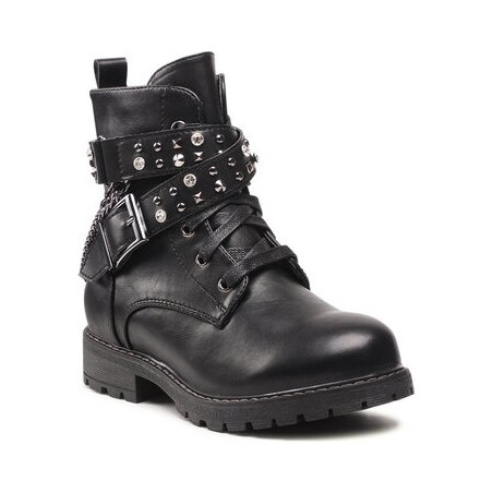 Czarne buty dziecięce zimowe DeeZee