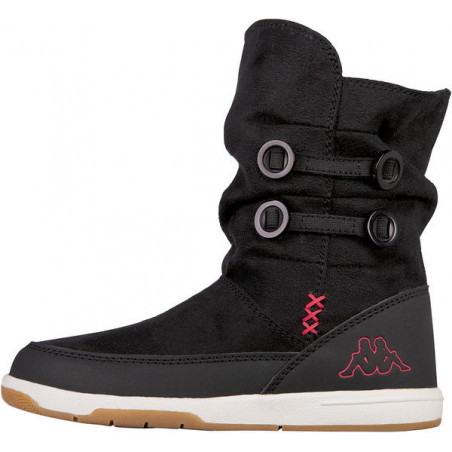 Czarne buty dziecięce zimowe Kappa