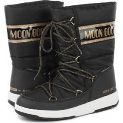 Czarne buty dziecięce zimowe Moon Boot