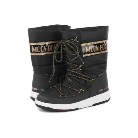 Czarne buty dziecięce zimowe Moon Boot