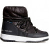 Czarne buty dziecięce zimowe Moon Boot sznurowane