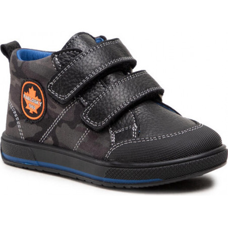 Czarne buty dziecięce zimowe Pablosky na rzepy