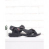 Czarne buty letnie męskie Yourshoes na rzepy