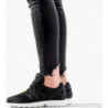 Czarne buty sportowe Adidas Originals w sportowym stylu z płaską podeszwą sznurowane