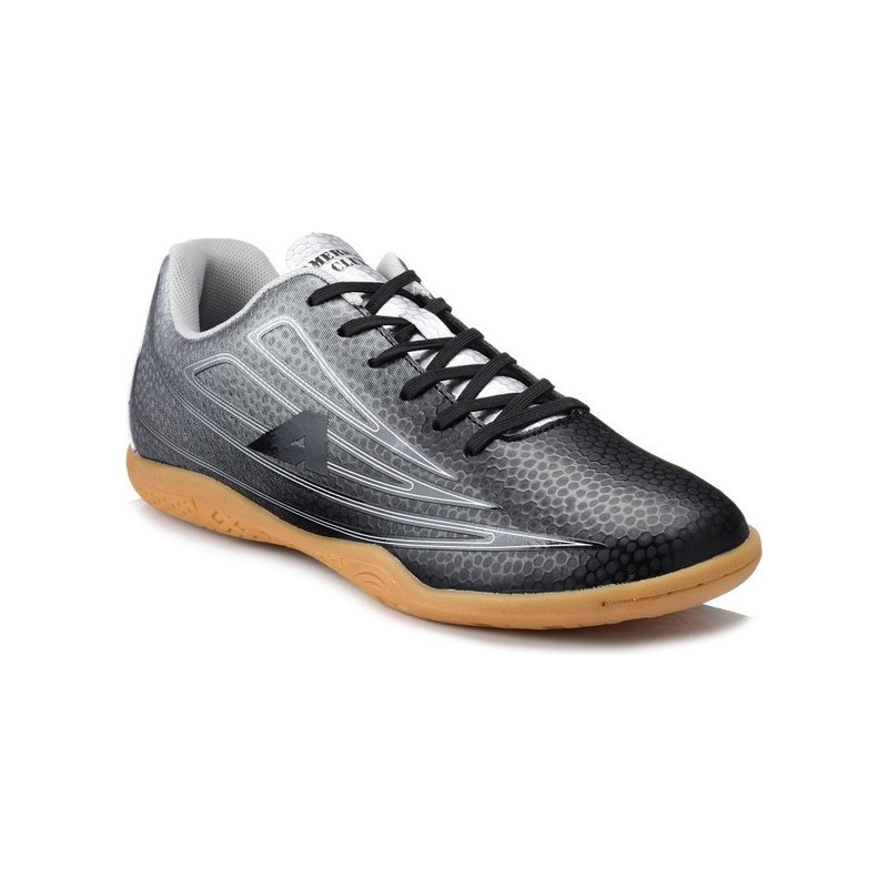 Czarne buty sportowe American Club z tkaniny sznurowane