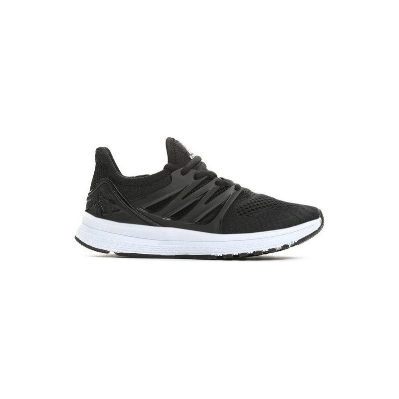 Czarne buty sportowe born2be sznurowane z płaską podeszwą