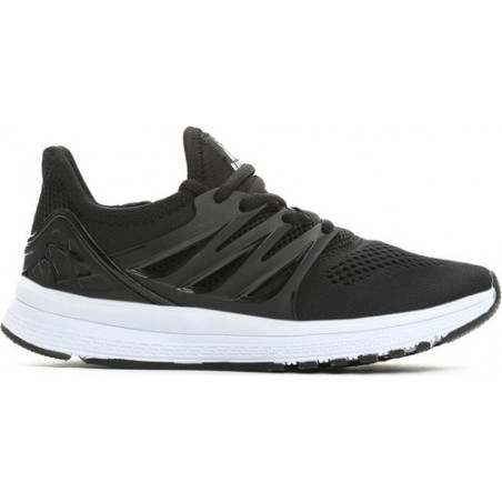 Czarne buty sportowe born2be sznurowane z płaską podeszwą