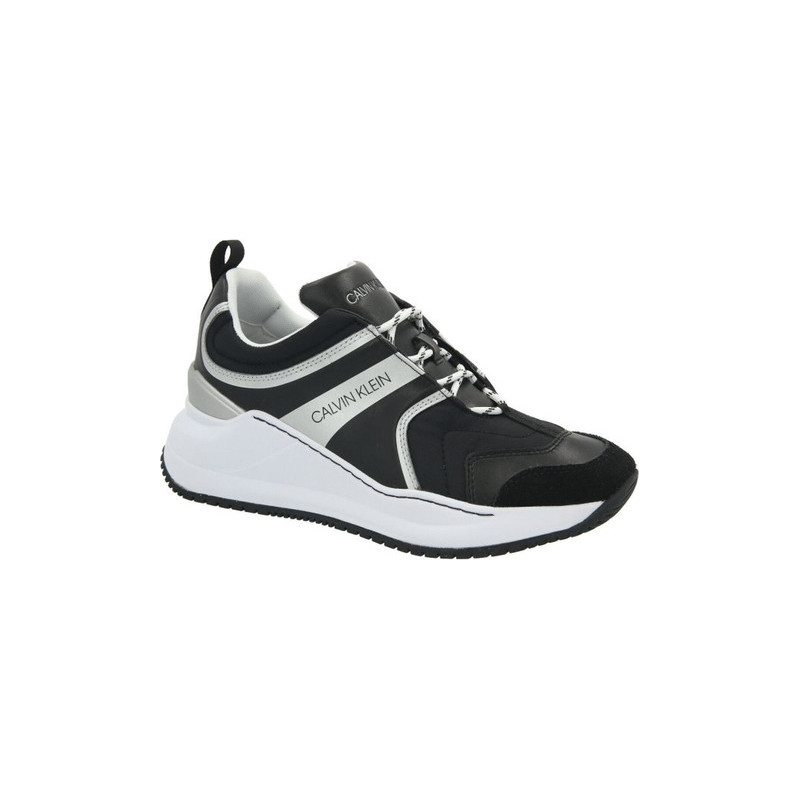 Czarne buty sportowe Calvin Klein sznurowane